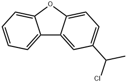 2-(1-chloroethyl)Dibenzofuran Structure