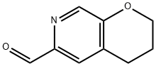 3,4-dihydro-2H-pyrano[2,3-c]pyridine-6-carbaldehyde Struktur