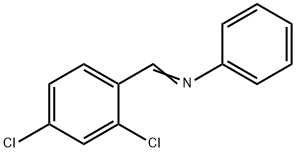 N-[(2,4-dichlorophenyl)methylene]benzenamine Structure