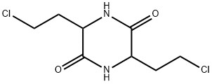 S-3,6-二(2-氯乙基)-2,5-二酮哌嗪, 5394-22-9, 结构式