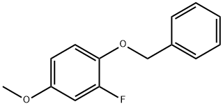 2-fluoro-4-methoxy-1-(phenylmethoxy)-benzene Struktur