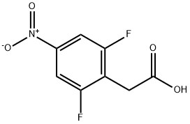 2-(2,6-difluoro-4-nitrophenyl)acetic acid 化学構造式