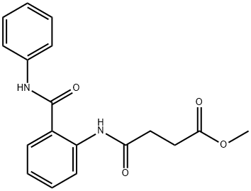 methyl 4-{[2-(anilinocarbonyl)phenyl]amino}-4-oxobutanoate 结构式