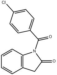 1-(4-Chlorobenzoyl)indolin-2-one Structure