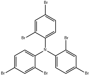tris(2,4-dibromophenyl)amine Structure