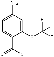 4-氨基-2-(三氟甲氧基)苯甲酸 结构式