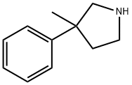 3-甲基-3-苯基吡咯烷,56606-73-6,结构式