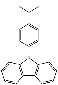 9-(4-(tert-butyl)phenyl)-9H-carbazole Struktur