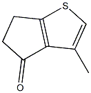3-methyl-5,6-dihydro-4H-cyclopenta[b]thiophen-4-one,5833-99-8,结构式