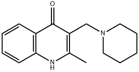 2-Methyl-3-piperidin-1-ylmethyl-1H-quinolin-4-one Structure