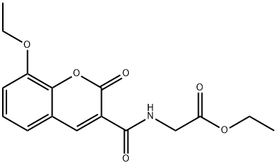 ethyl 2-(8-ethoxy-2-oxo-2H-chromene-3-carboxamido)acetate Structure