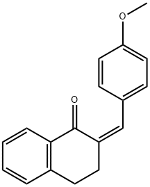 (2Z)-2-[(4-methoxyphenyl)methylidene]-1,2,3,4-tetrahydronaphthalen-1-one Structure