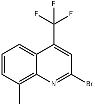 2-Bromo-8-methyl-4-(trifluoromethyl)quinoline Struktur