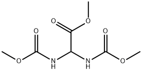 methyl bismethoxycarbonylaminoacetate 化学構造式