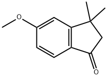 5-methoxy-3,3-dimethyl-1-indanone 化学構造式