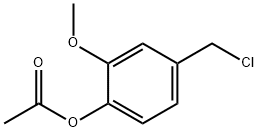 4-Acetoxy-3-methoxybenzyl chloride,60998-35-8,结构式