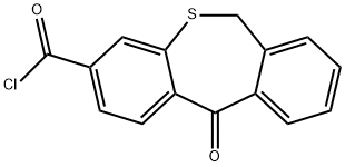 11-氧亚基-6,11-二氢二苯并[B,E]噻庚英-3-羰基氯化, 61220-66-4, 结构式