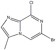 6-bromo-8-chloro-3-methylimidazo[1,2-a]pyrazine Structure