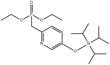 Diethyl ((5-((triisopropylsilyl) oxy) pyridin-2-yl)methyl) phosphonate Structure