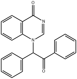 1-(2-Oxo-1,2-diphenylethyl)quinazolin-4(1H)-one 结构式