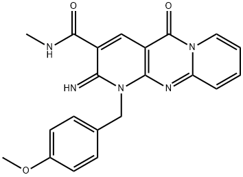 2-imino-1-(4-methoxybenzyl)-N-methyl-5-oxo-1,5-dihydro-2H-dipyrido[1,2-a:2,3-d]pyrimidine-3-carboxamide Structure