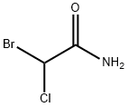 2-bromo-2-chloroacetamide Struktur
