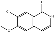 7-氯-6-甲氧基-1(2H)-异喹啉酮,630423-27-7,结构式