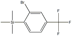 Silane, [2-bromo-4-(trifluoromethyl)phenyl]trimethyl- Struktur