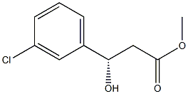 (S)-甲基 3-(3-氯苯基)-3-羟基丙酯, 632327-20-9, 结构式