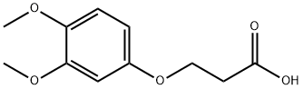 3-(3,4-Dimethoxyphenoxy)propanoic acid 化学構造式