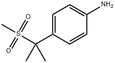 4-[1-methyl-1-(methylsulfonyl)ethyl]benzenamine Struktur