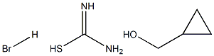 2-Cyclopropylmethl carbamimidothioate hydrobromide Struktur