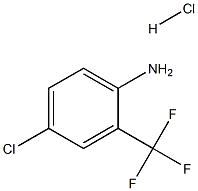 [4-Chloro-2-(trifluoromethyl)phenyl]amine hydrochloride 化学構造式