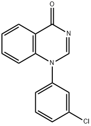 1-(3-氯苯基)喹唑啉-4(1H)-酮, 64843-41-0, 结构式