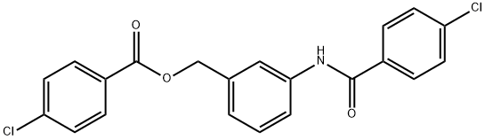 3-(4-chlorobenzamido)benzyl 4-chlorobenzoate Struktur