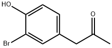 1-(3-Bromo-4-hydroxyphenyl)propan-2-one 化学構造式