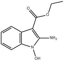 1-羟基-2-氨基吲哚-3-羧酸乙酯, 65547-91-3, 结构式