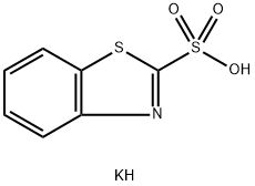 2-BENZOTHIAZOLYLSULFONIC ACID POTASSIUM SALT Structure