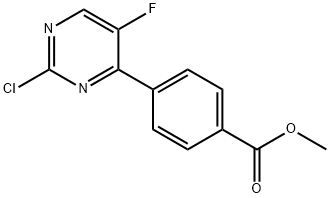 Methyl 4-(2-Chloro-5-fluoro-4-pyrimidinyl)benzoate Structure