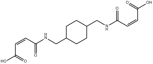 N,N'-(1,4-CYCLOHEXYLENEDIMETHYLENE)-DIMALEAMIC ACID Struktur