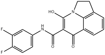 N-(3,4-difluorophenyl)-4-hydroxy-6-oxo-2,6-dihydro-1H-pyrrolo[3,2,1-ij]quinoline-5-carboxamide Structure