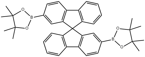 9,9-螺二芴-2,2-硼酸频哪醇酯,676168-63-1,结构式