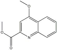 4-甲氧基喹啉-2-羧酸甲酯 结构式