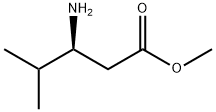 (S)-Methyl 3-amino-4-methylpentanoate 化学構造式