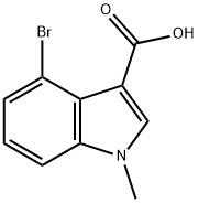 4-BROMO-1-METHYL-1H-INDOLE-3-CARBOXYLIC ACID Struktur