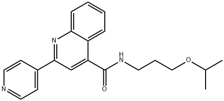 N-[3-(propan-2-yloxy)propyl]-2-(pyridin-4-yl)quinoline-4-carboxamide|