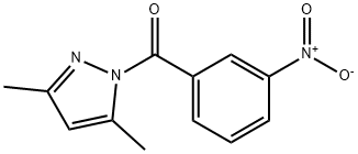 3,5-dimethyl-1-(3-nitrobenzoyl)-1H-pyrazole,69413-23-6,结构式