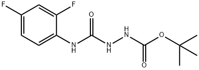 tert-butyl 2-((2,4-difluorophenyl)carbamoyl)hydrazinecarboxylate Structure