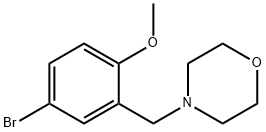 4-(5-溴-2-甲氧基苄基)吗啉 结构式