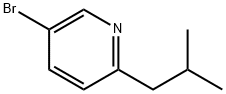 5-bromo-2-(2-methylpropyl)Pyridine Struktur